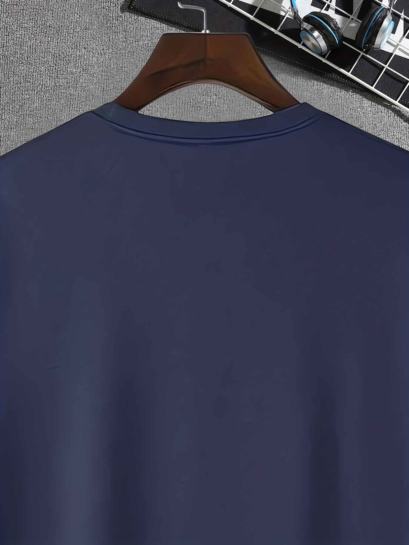 simple letter print mens graphic t shirt casual comfy tees for summer details 2