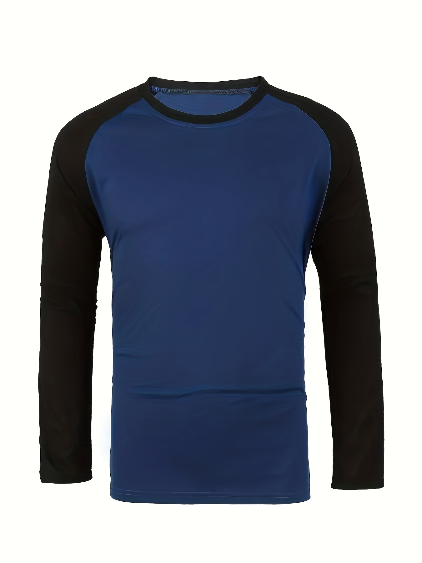 mens basic casual long sleeve color block raglan sleeve t shirt for spring fall details 19