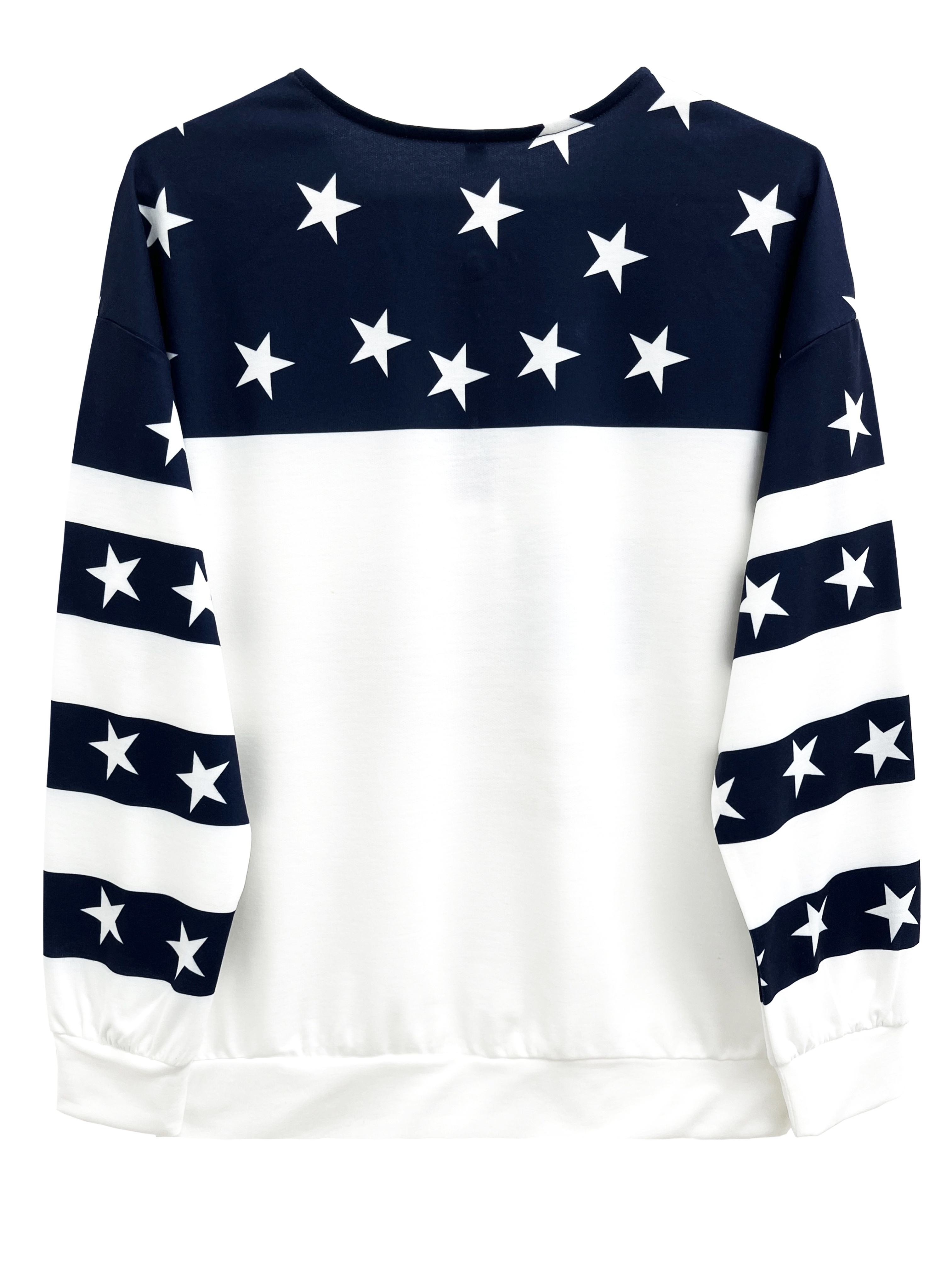 american flag print pullover sweatshirt casual long sleeve zip up sweatshirt for fall winter womens clothing details 0