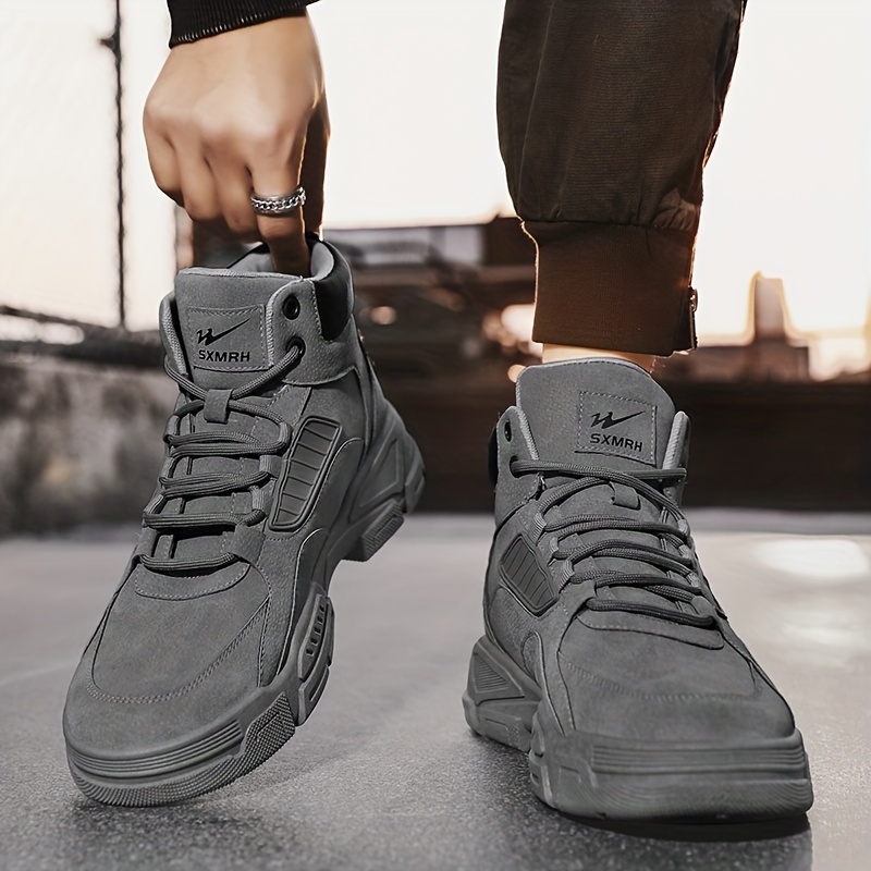 mens boots 2023 new durable round toe casual ankle boots high top outdoor shoes spring and summer details 7