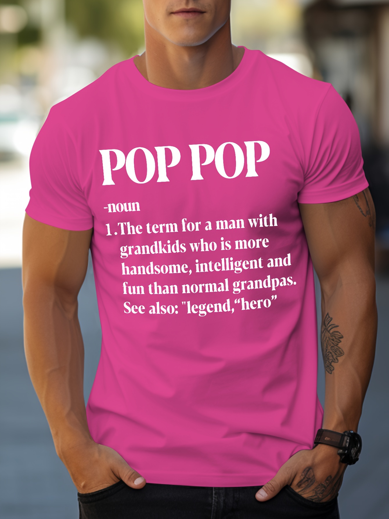tees for men funny pop pop grandpa nickname print t shirt casual short sleeve tshirt for summer spring fall tops as gifts details 9