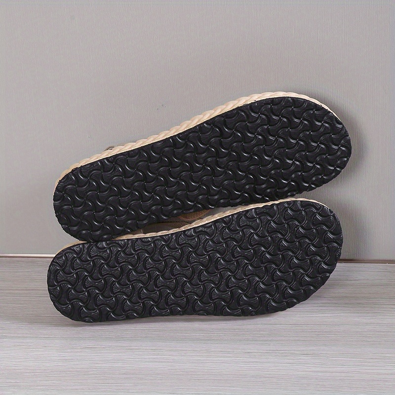 womens solid color flat sandals open toe elastic strap slip on shoes casual outdoor beach sandals details 5