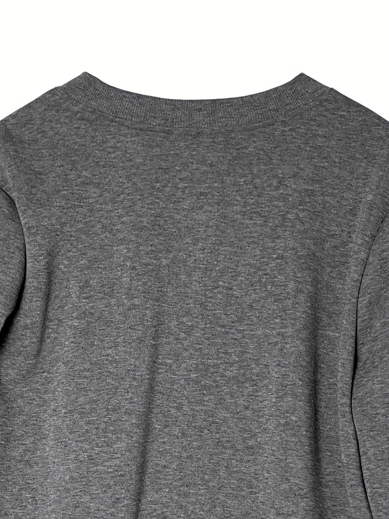 letter print sweatshirt, feather letter print sweatshirt casual crew neck long sleeve sweatshirt womens clothing details 4