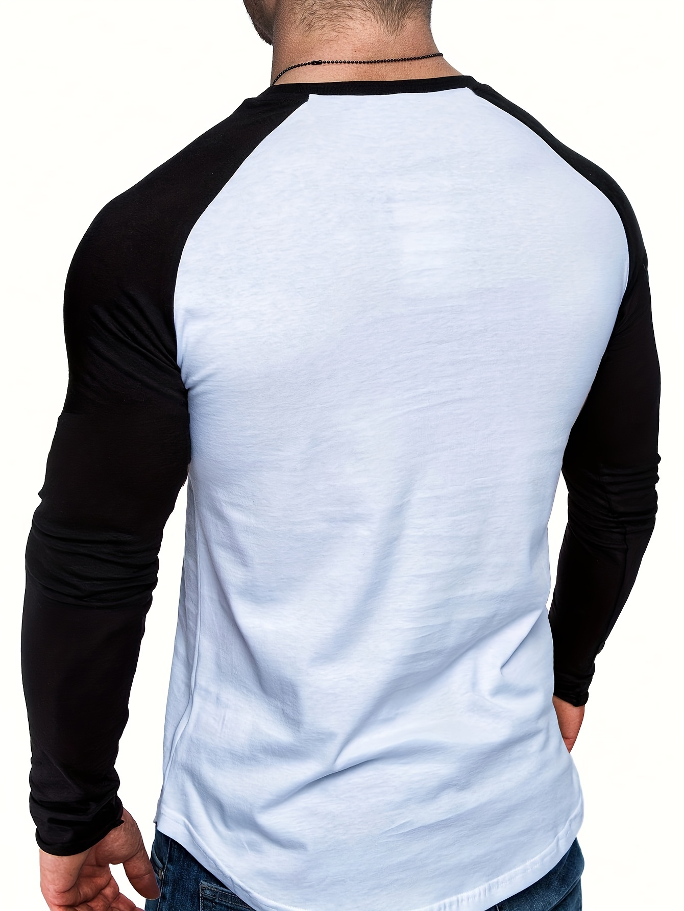 mens printed long sleeve t shirt mens casual vintage crew neck sports tops details 0