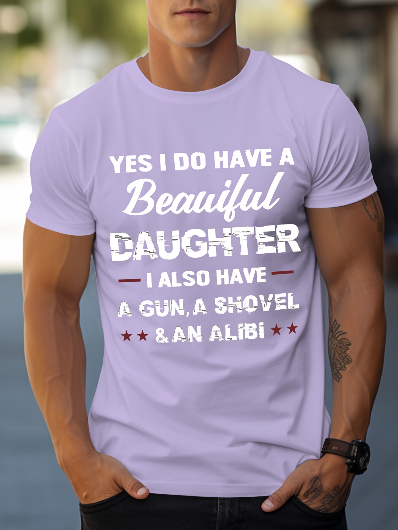 tees for men protective dad print t shirt casual short sleeve tshirt for summer spring fall tops as gifts details 9
