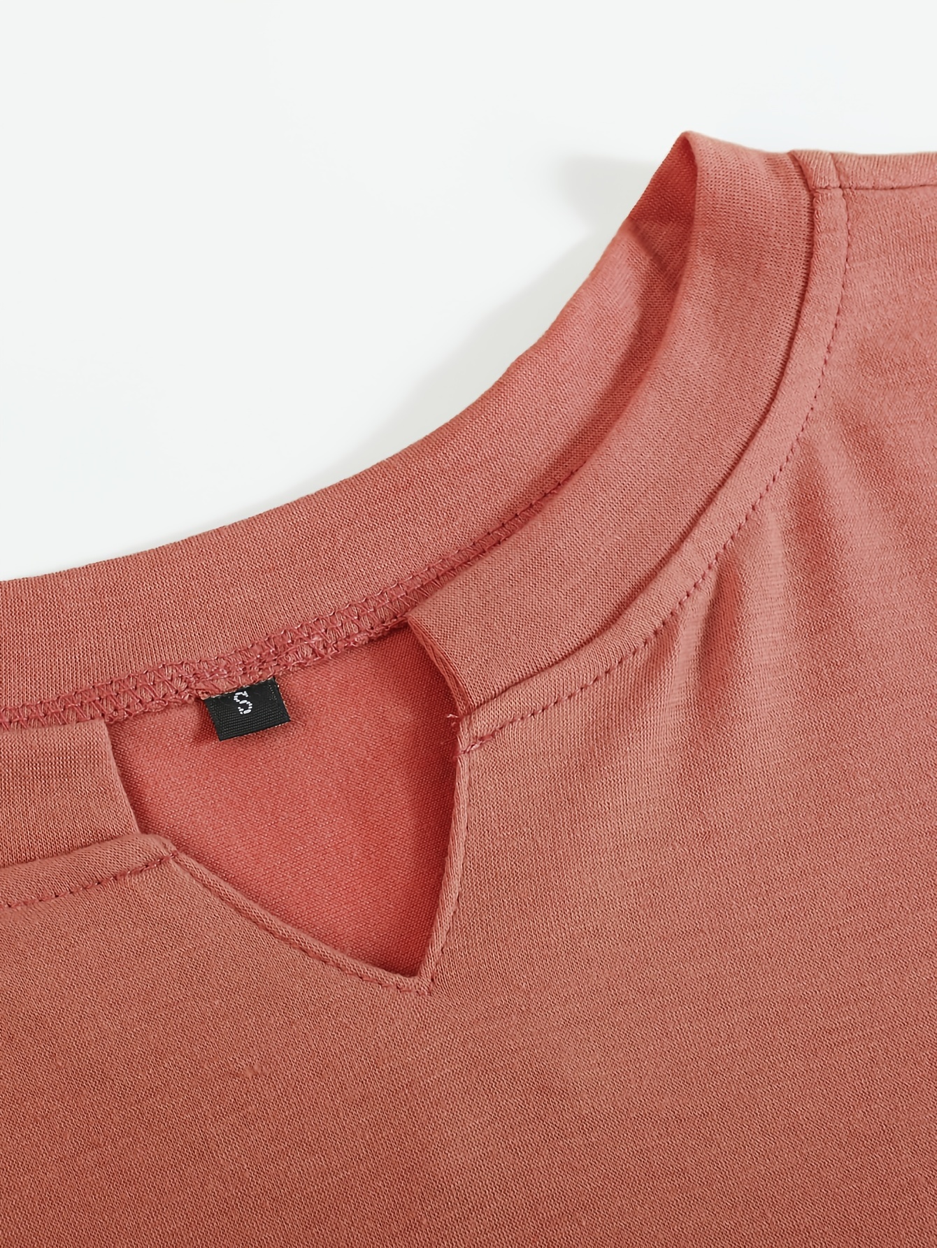 solid color mens comfy v neck medium stretch t shirt mens summer clothes mens outfits details 22