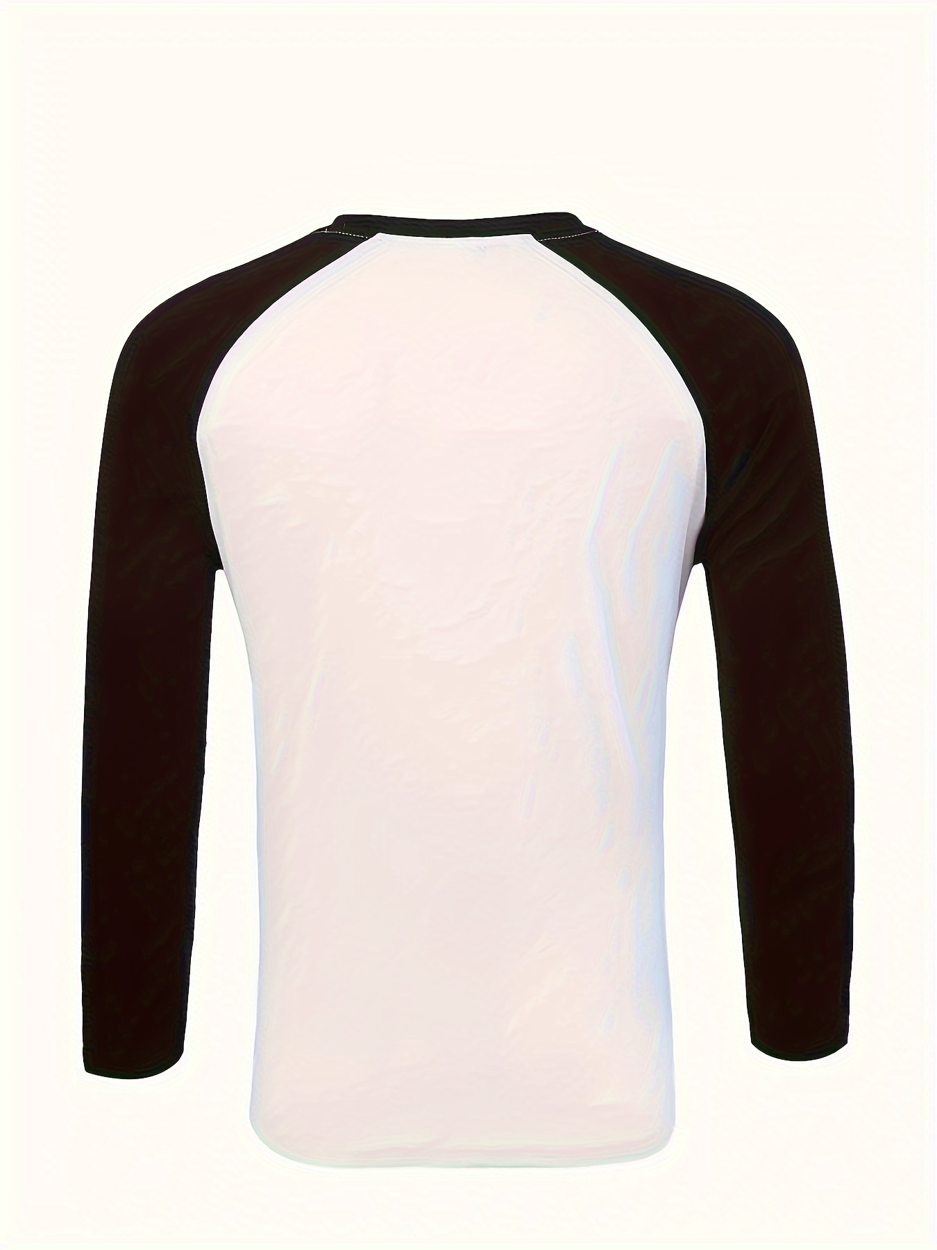 mens basic casual long sleeve color block raglan sleeve t shirt for spring fall details 24