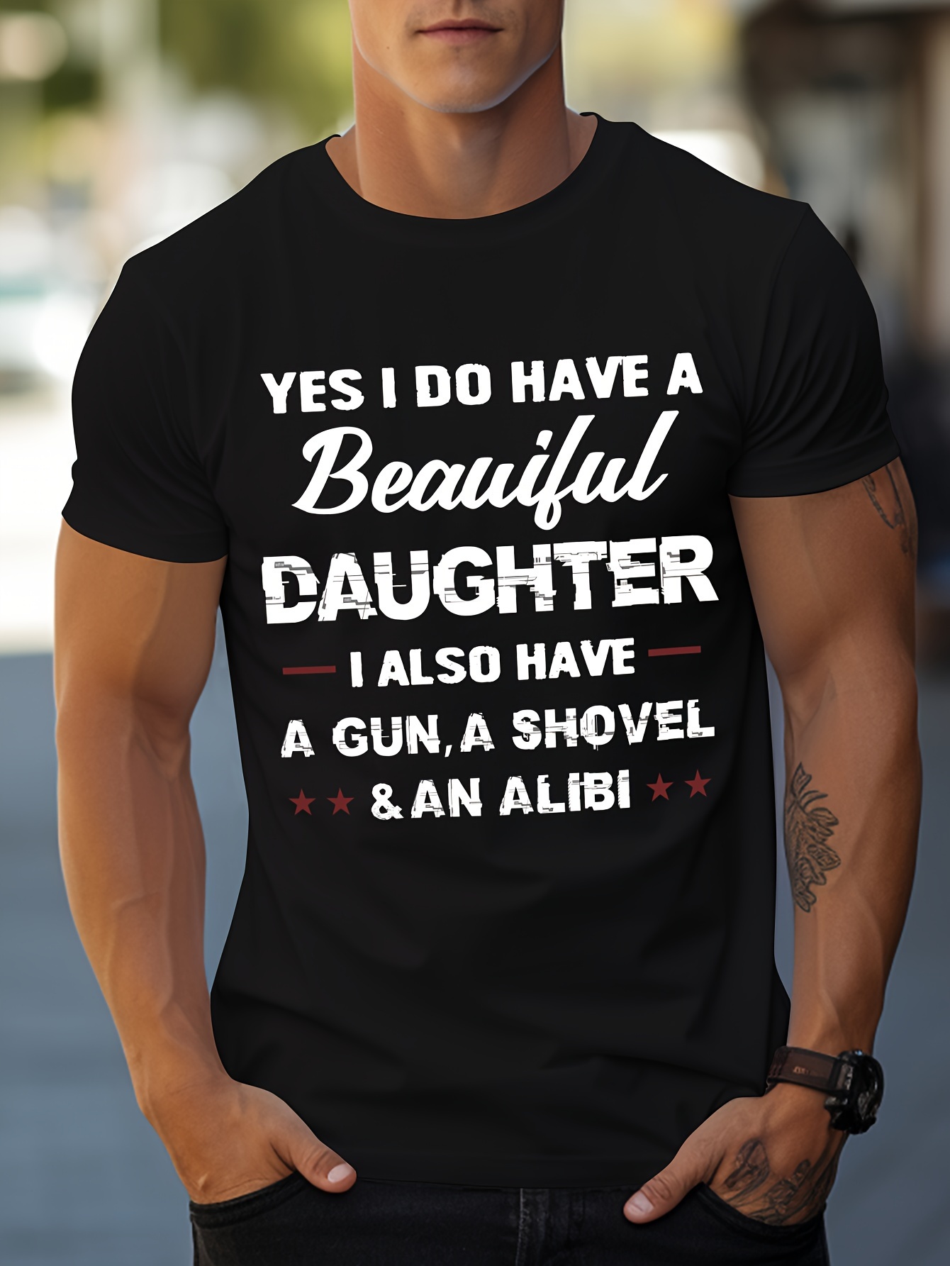 tees for men protective dad print t shirt casual short sleeve tshirt for summer spring fall tops as gifts details 29