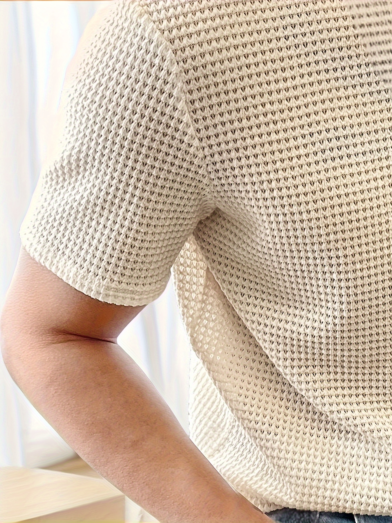 mens hollow out crew neck active t shirt casual comfy tees tshirts for summer mens clothing tops for daily gym workout running details 4