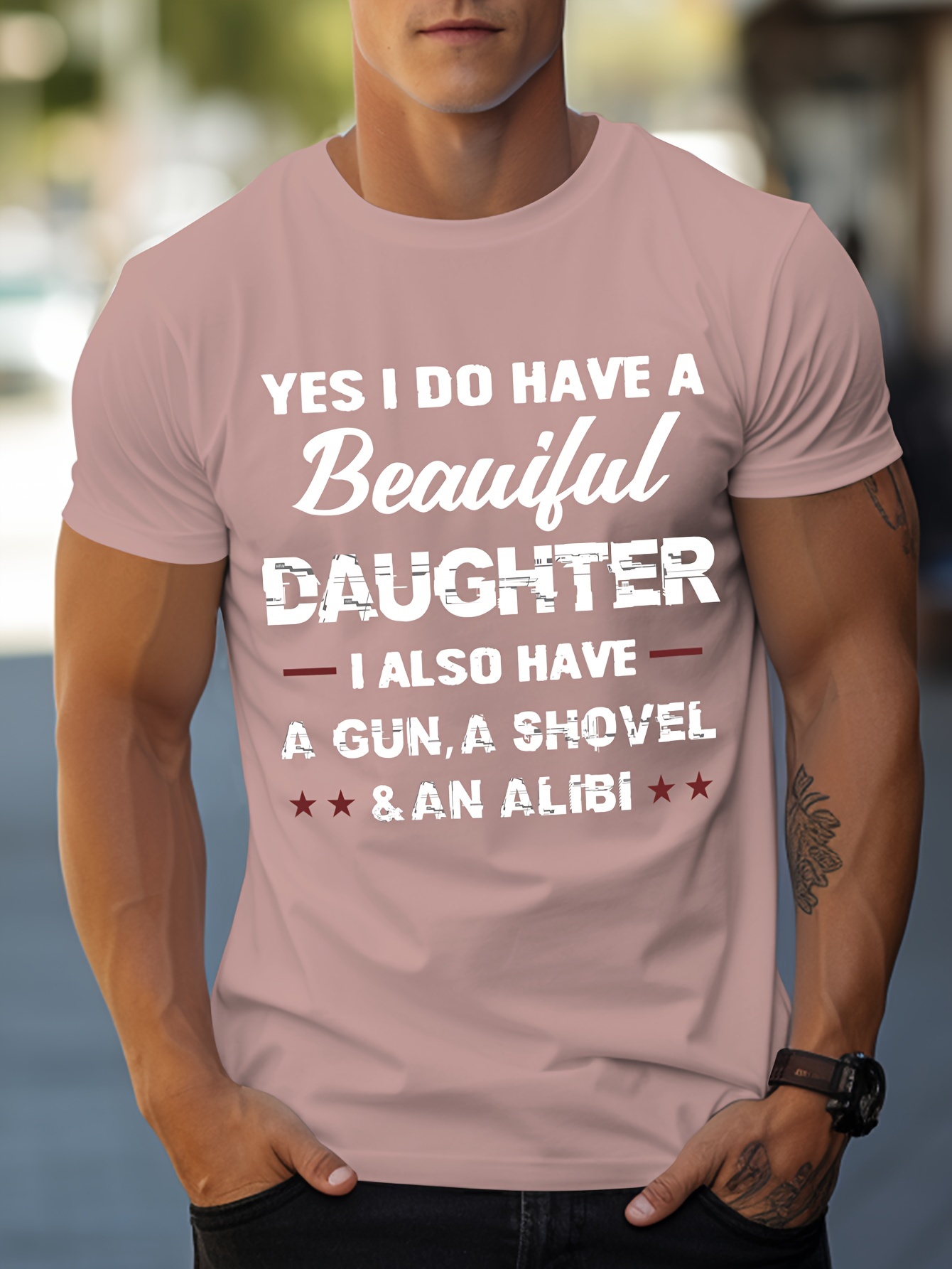 tees for men protective dad print t shirt casual short sleeve tshirt for summer spring fall tops as gifts details 13