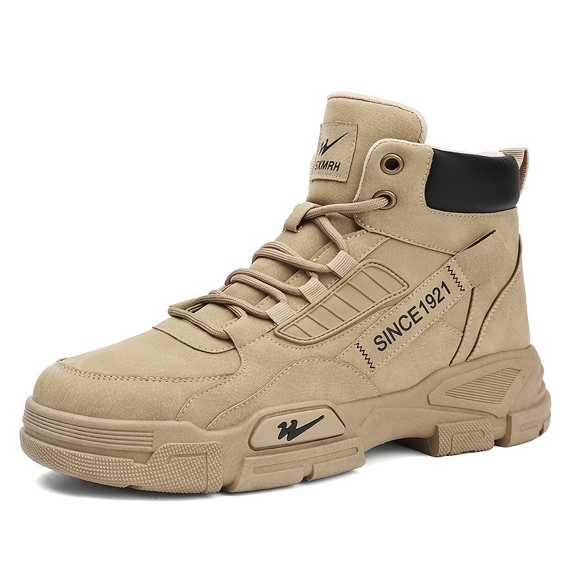 mens boots 2023 new durable round toe casual ankle boots high top outdoor shoes spring and summer details 9