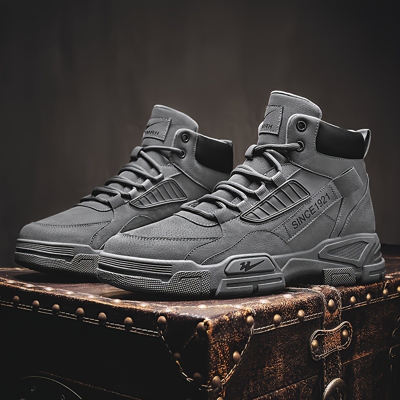 mens boots 2023 new durable round toe casual ankle boots high top outdoor shoes spring and summer details 2