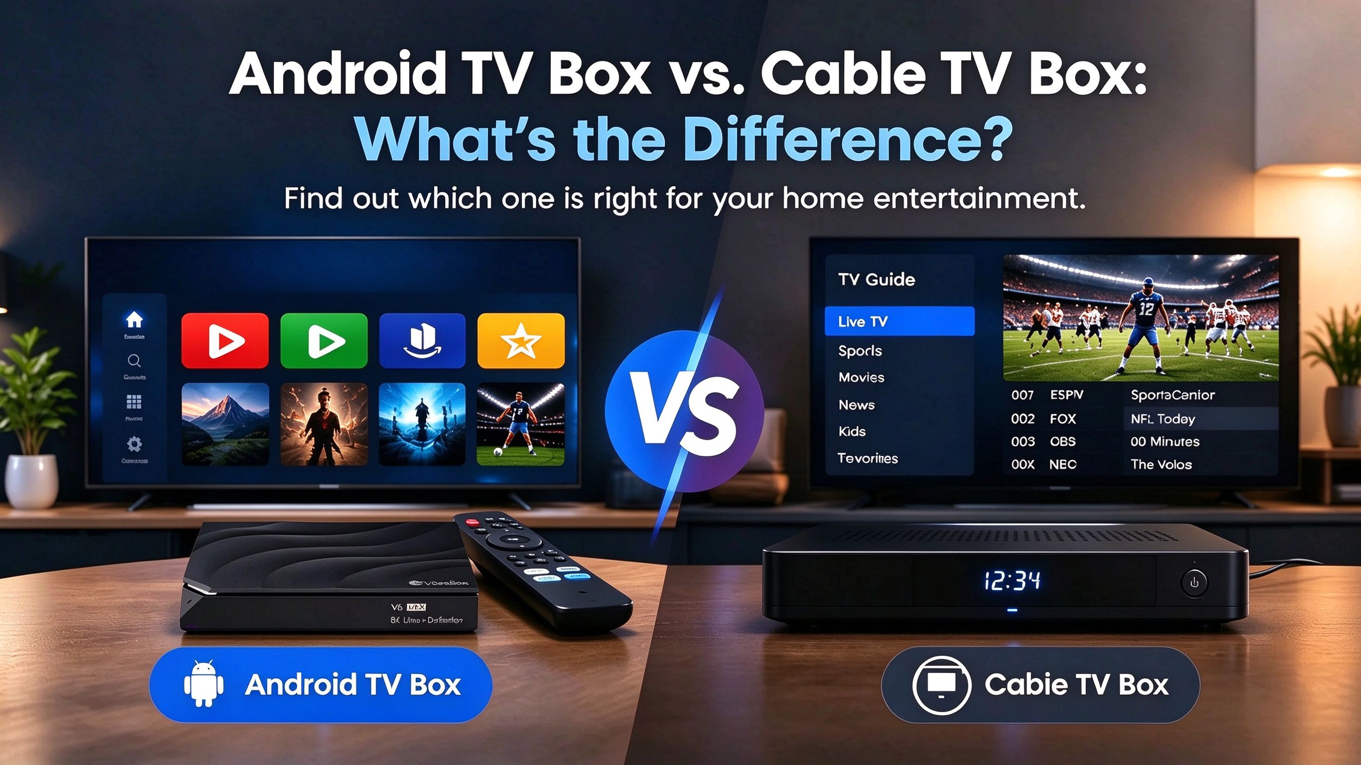 Android TV Box VS Cable TV Box: What's the Difference?