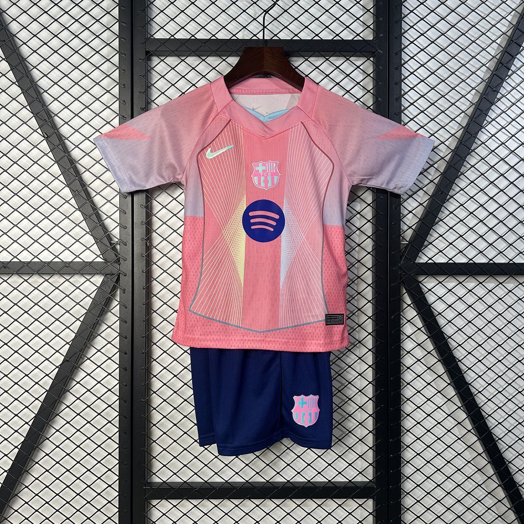 25-26 Barcelona Pink Special Edition Kids Jersey