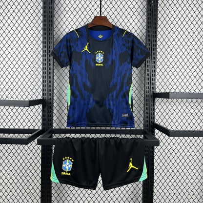 2026 World Cup Brazil Away Kids Jersey