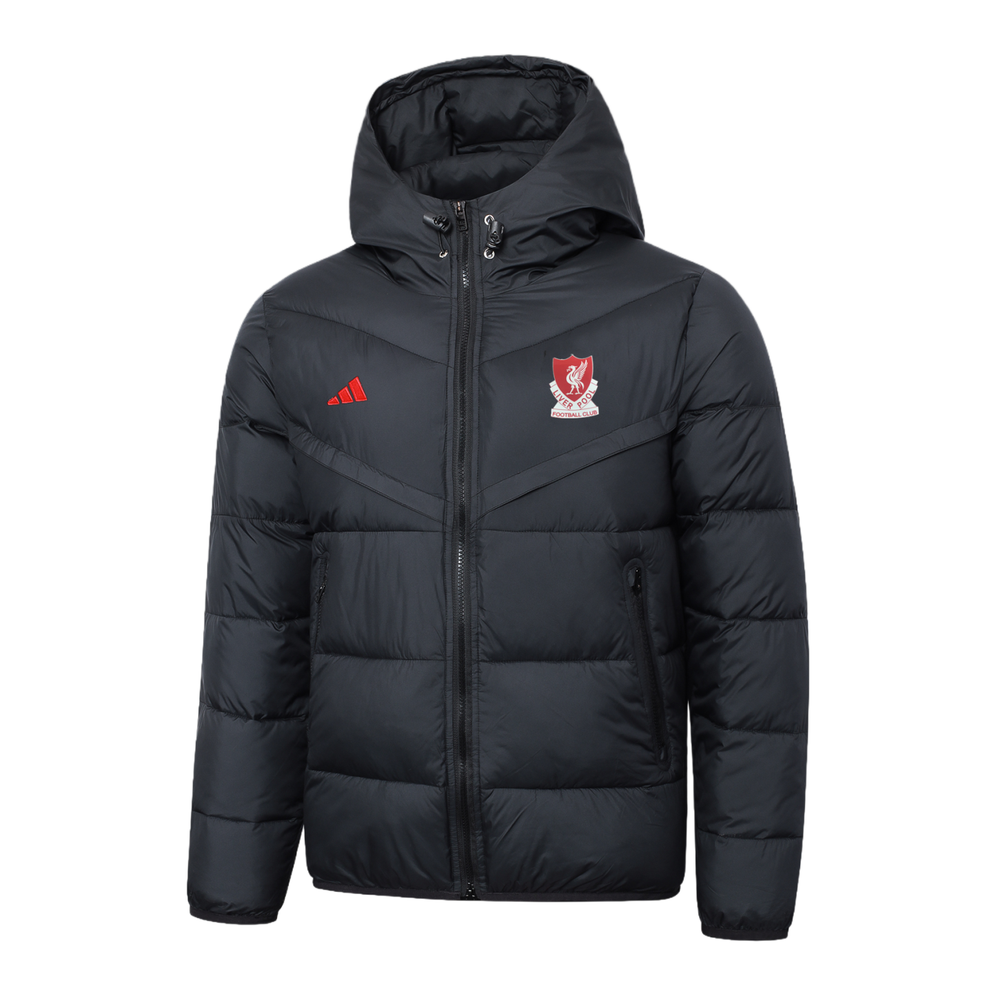 Liverpool Black/Red Puffer Jacket