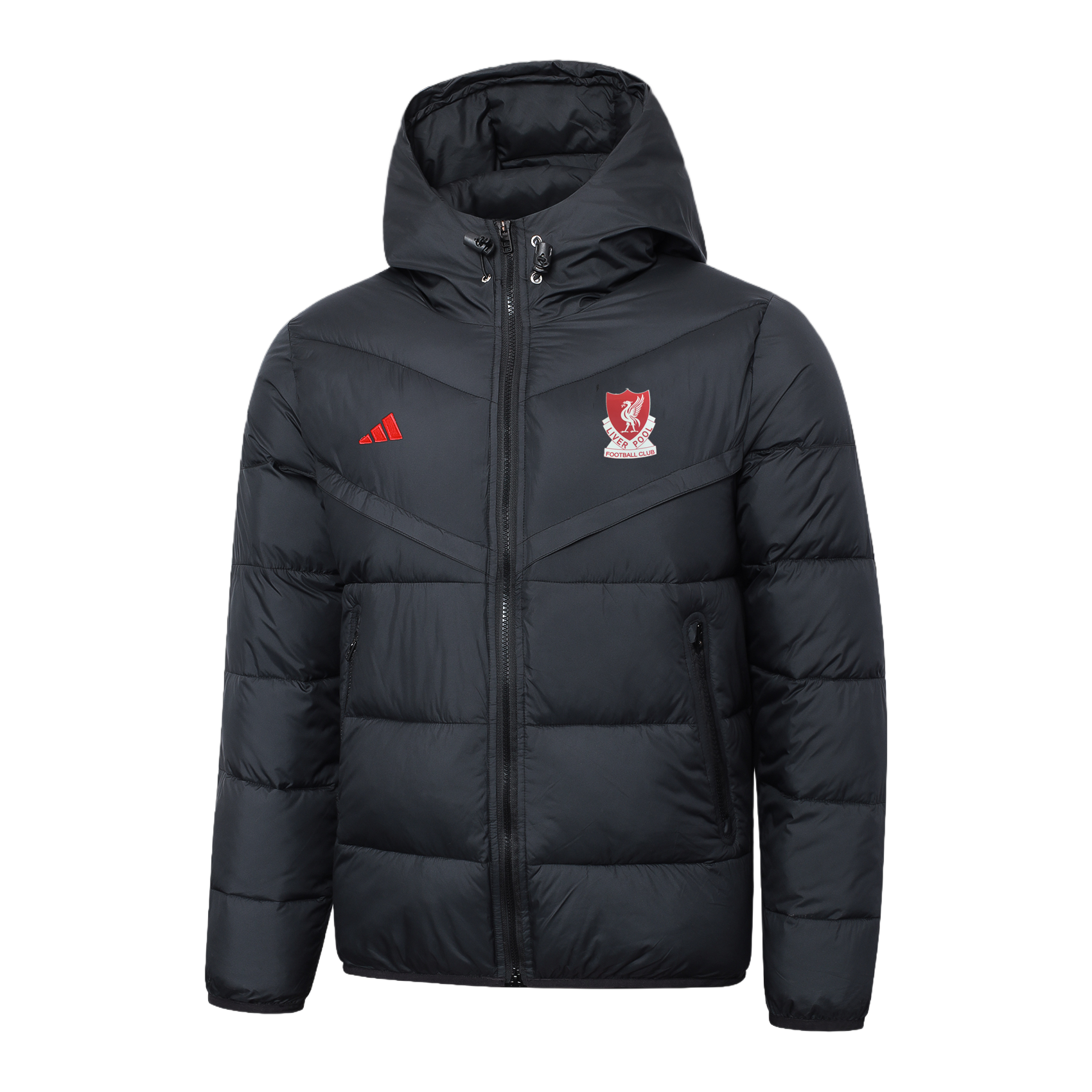 Liverpool Black/Red Puffer Jacket