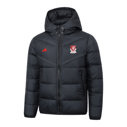 Liverpool Black/Red Puffer Jacket
