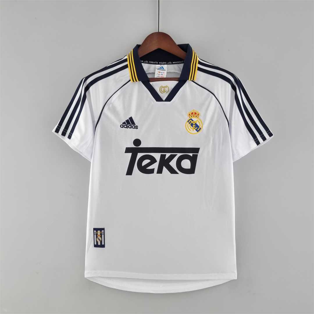98-99 Retro Real Madrid Home Jersey