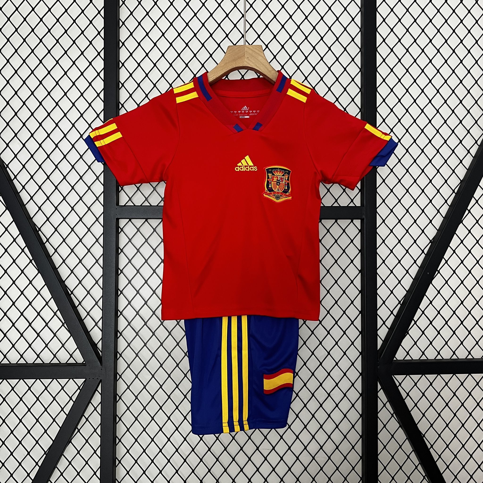 2010 Spain Home Retro Kids Jersey