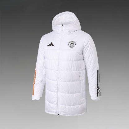 Manchester United White Puffer Jacket