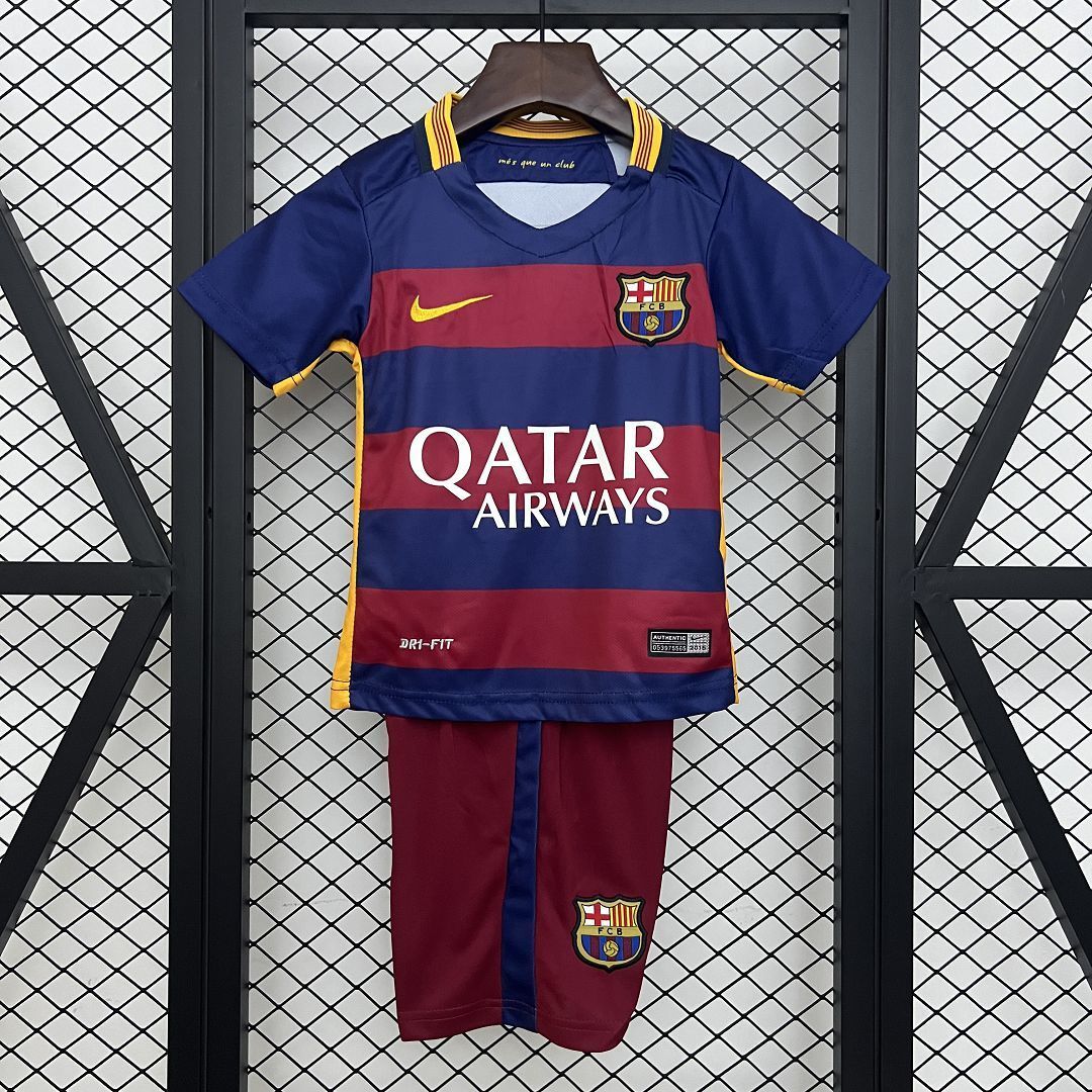 15-16 Barcelona Home Retro Kids Jersey