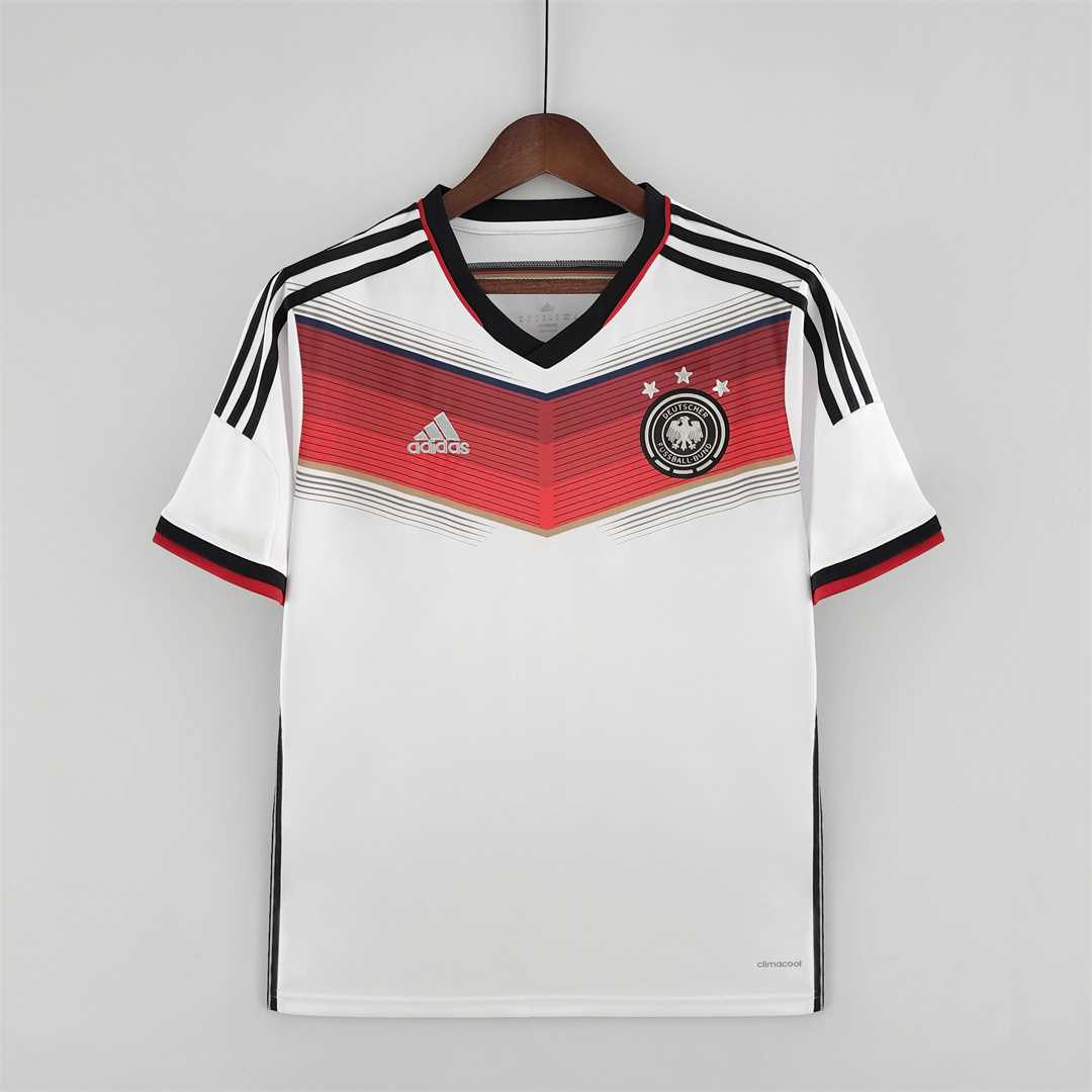 2014 Retro Germany Home  Jersey
