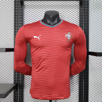 2026 World Cup Portugal Home Long Sleeve Jersey