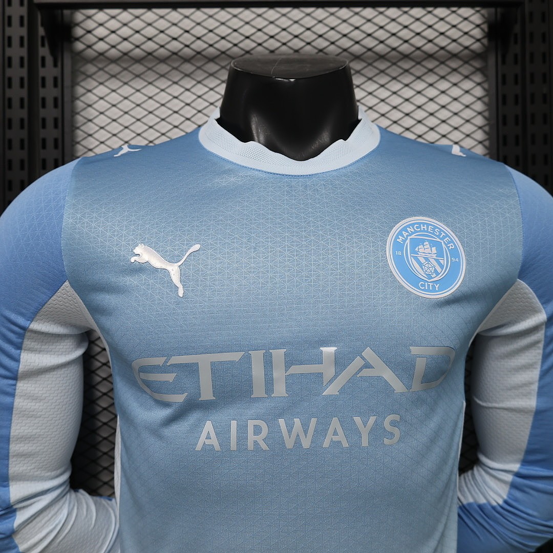 2026-27 Manchester City Home Long Sleeve Jersey
