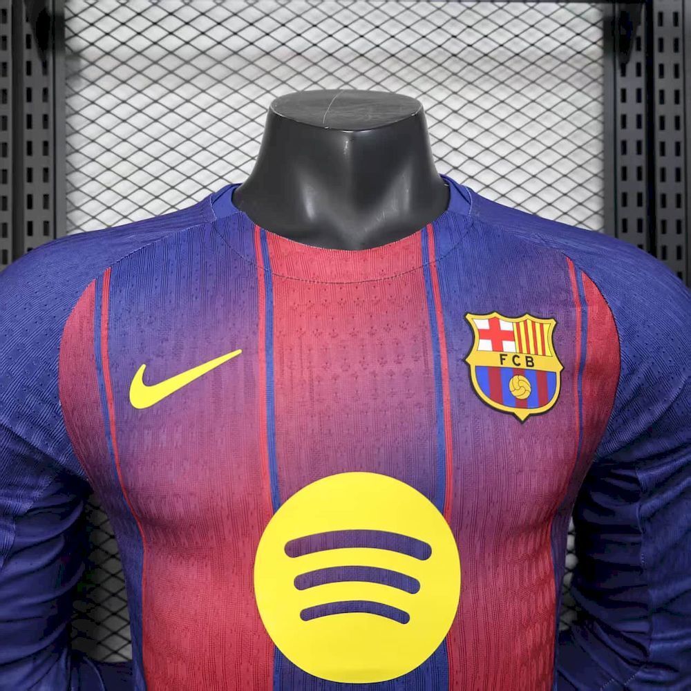 2025-26 Barcelona Home Long Sleeve Jersey