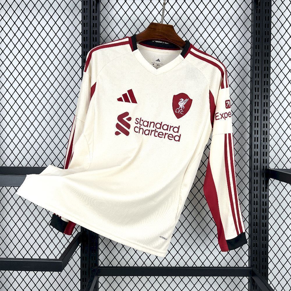 2025-26 Liverpool Away Long Sleeve Jersey