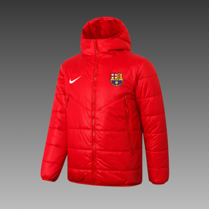 Barcelona Red Puffer Jacket 