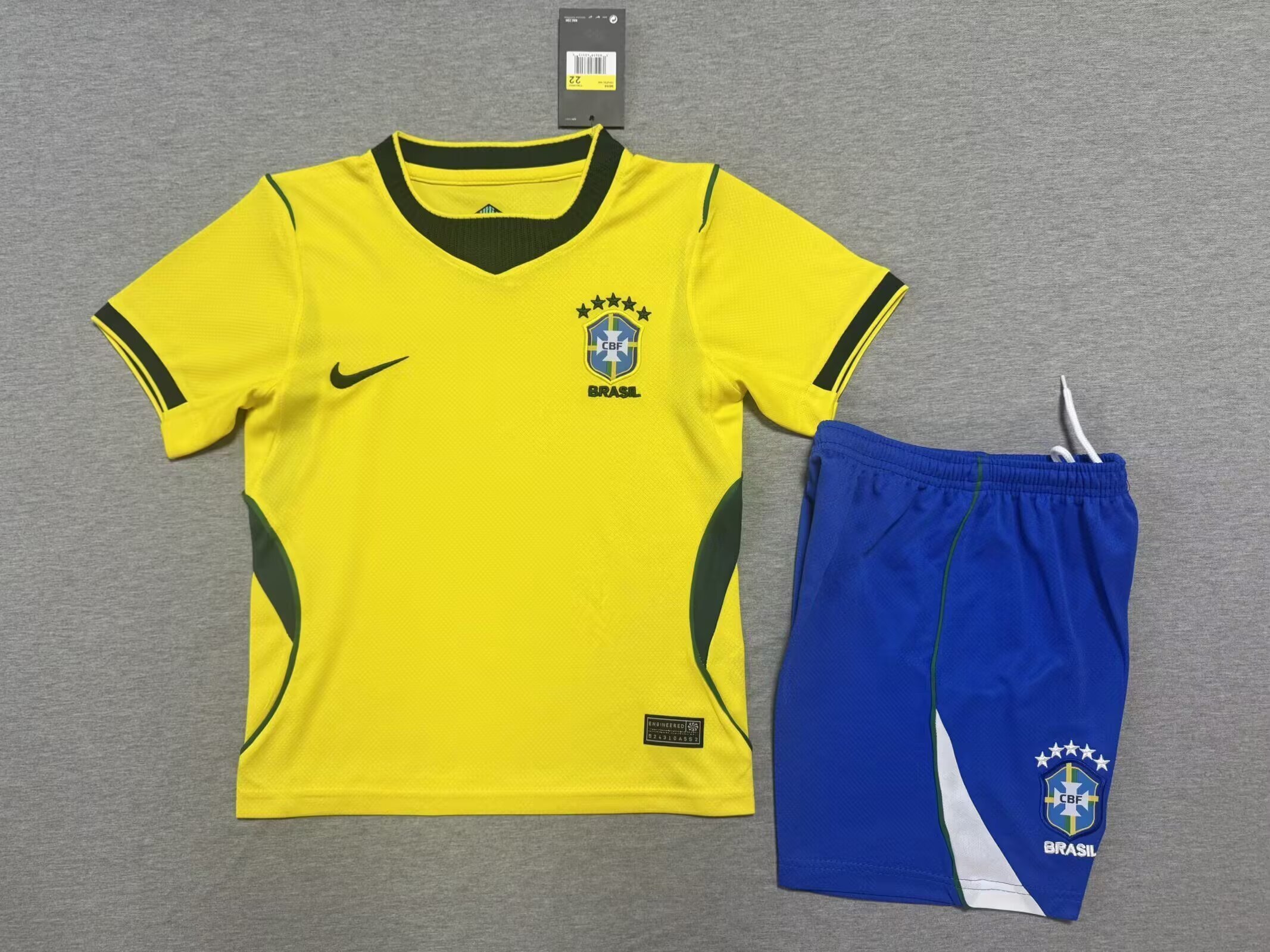 2026 World Cup Brazil Home Kids Jersey