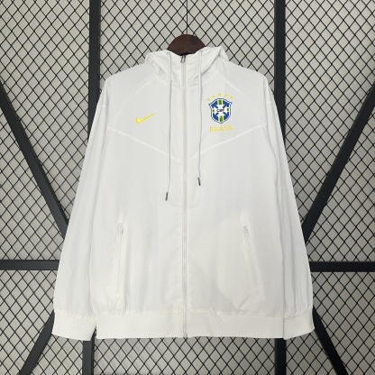 Brazil White Windbreaker