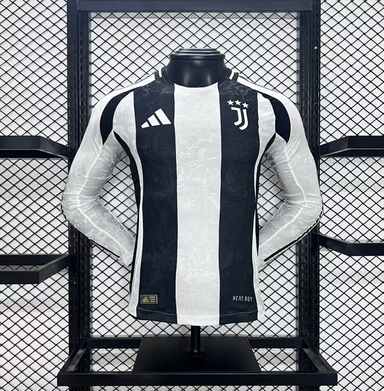  24-25 Juventus Home Long Sleeve Player version