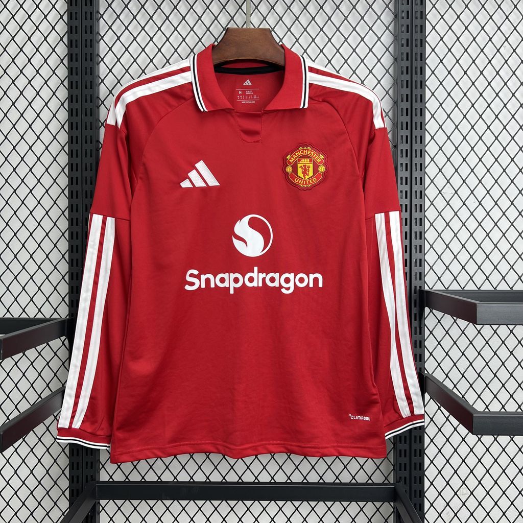 2026-27 Manchester United Home Long Sleeve Jersey