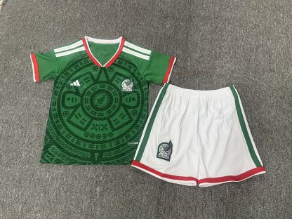 2026 World Cup Mexico Home Kids Jersey