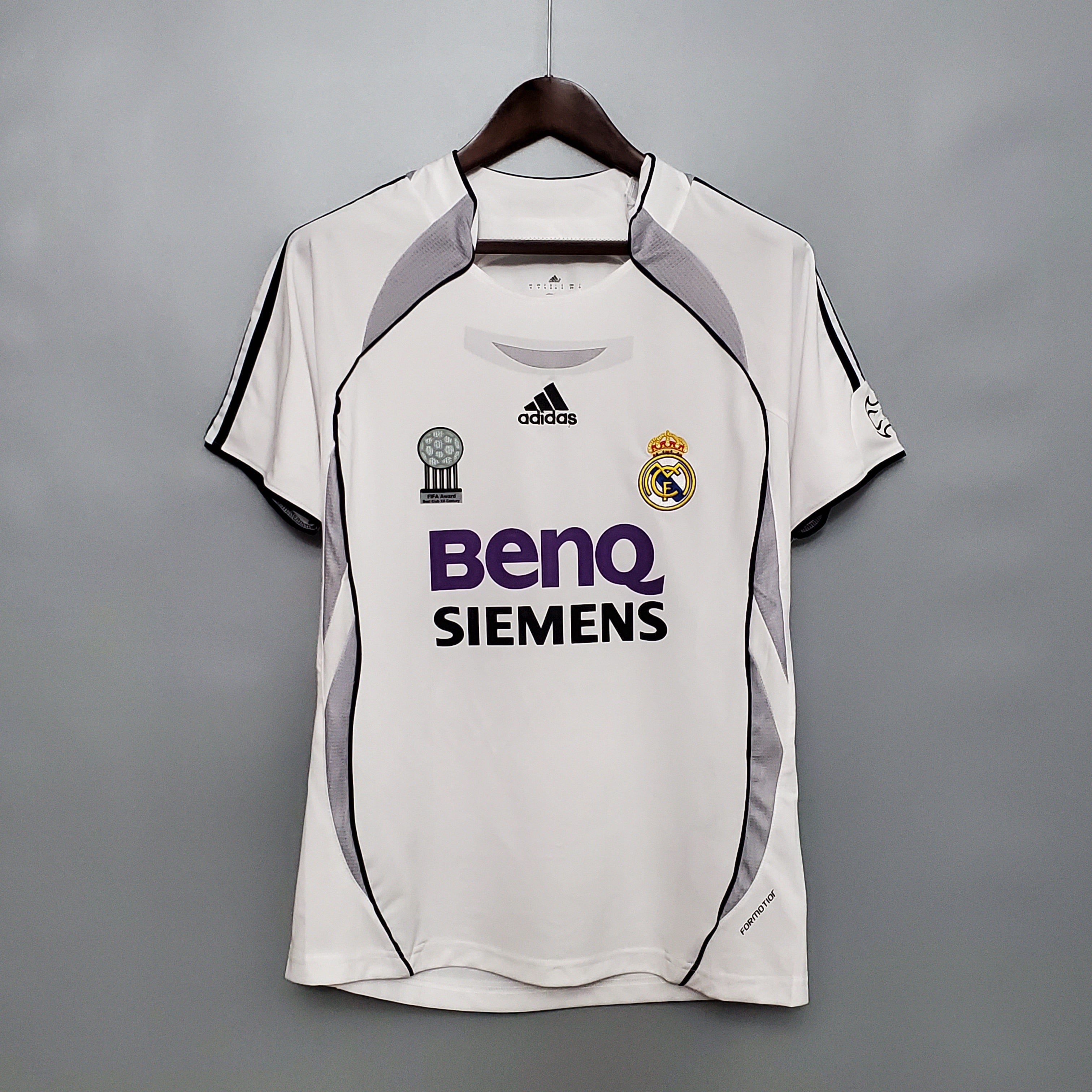 06/07 Real madrid home white Retro Jersey