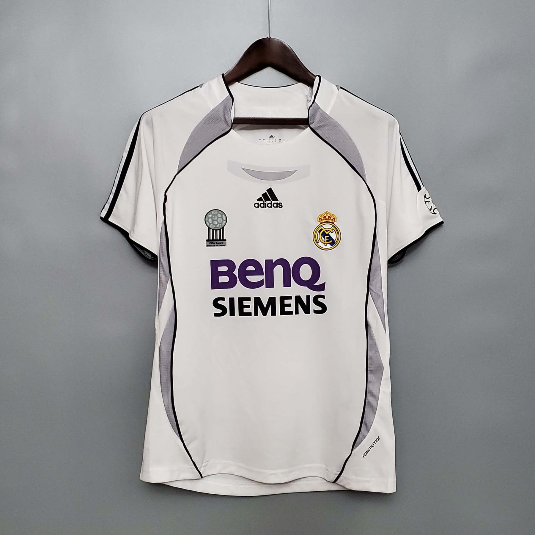 06/07 Real madrid home white Retro Jersey