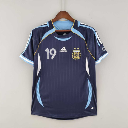 2006 Argentina World Cup Away Retro Jersey