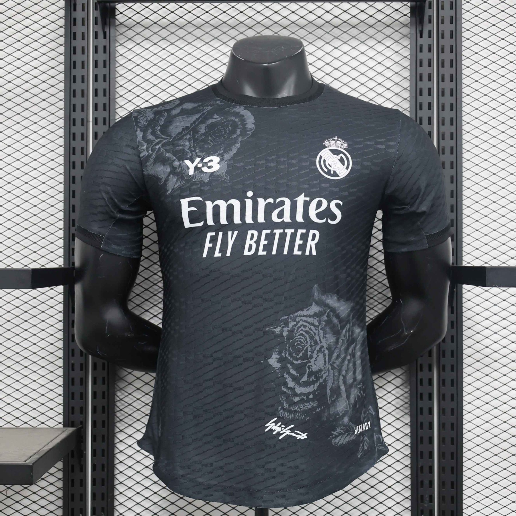 24/25 Real Madrid Y-3 Black player and Fan version
