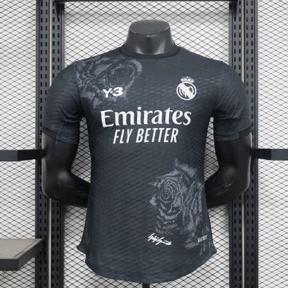 24/25 Real Madrid Y-3 Black player and Fan version