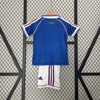 1998 France Home Retro Kids Jersey