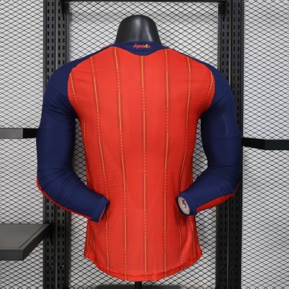 2026 World Cup Spain Home Long Sleeve Jersey