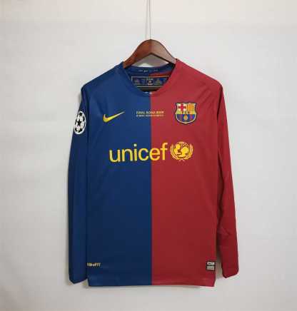 08/09 Bercelona home and long sleeve Retro
