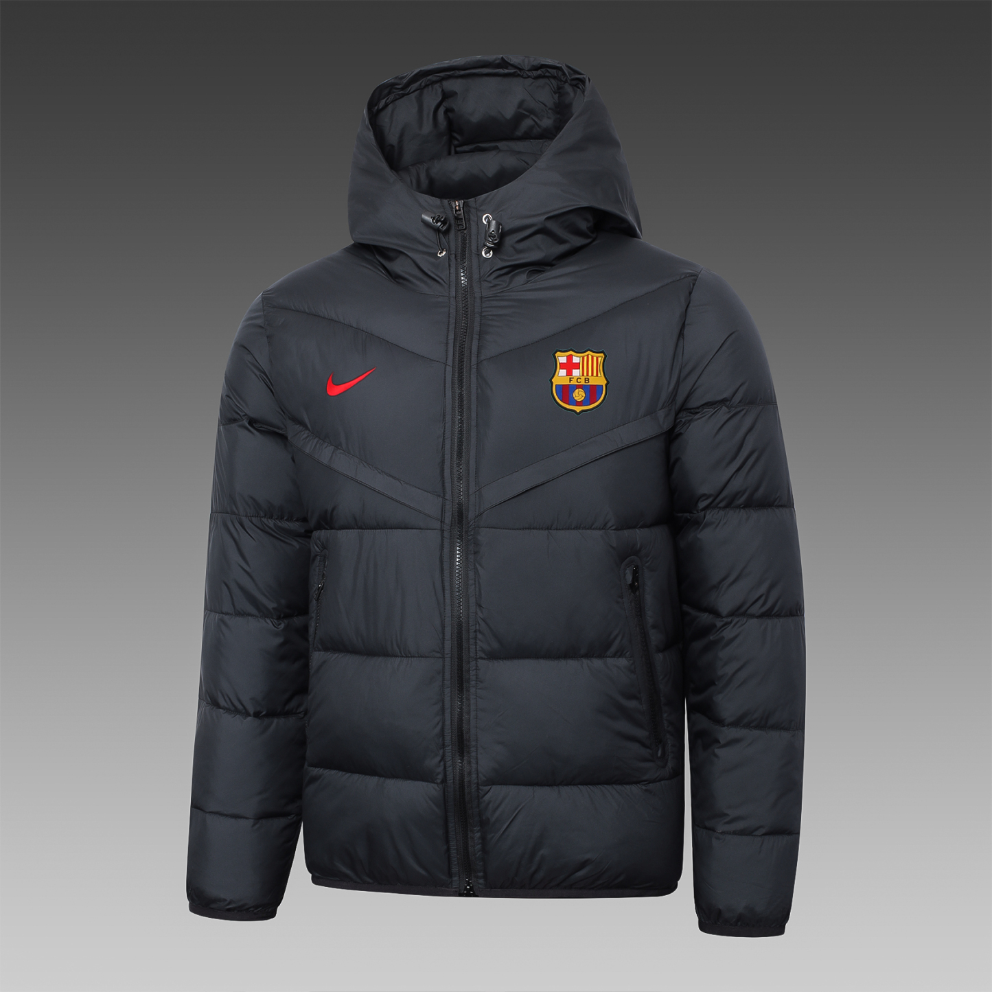 Barcelona Black Puffer Jacket