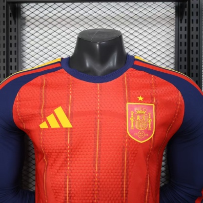 2026 World Cup Spain Home Long Sleeve Jersey
