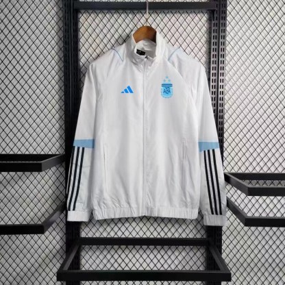 Argentina White Windbreaker 
