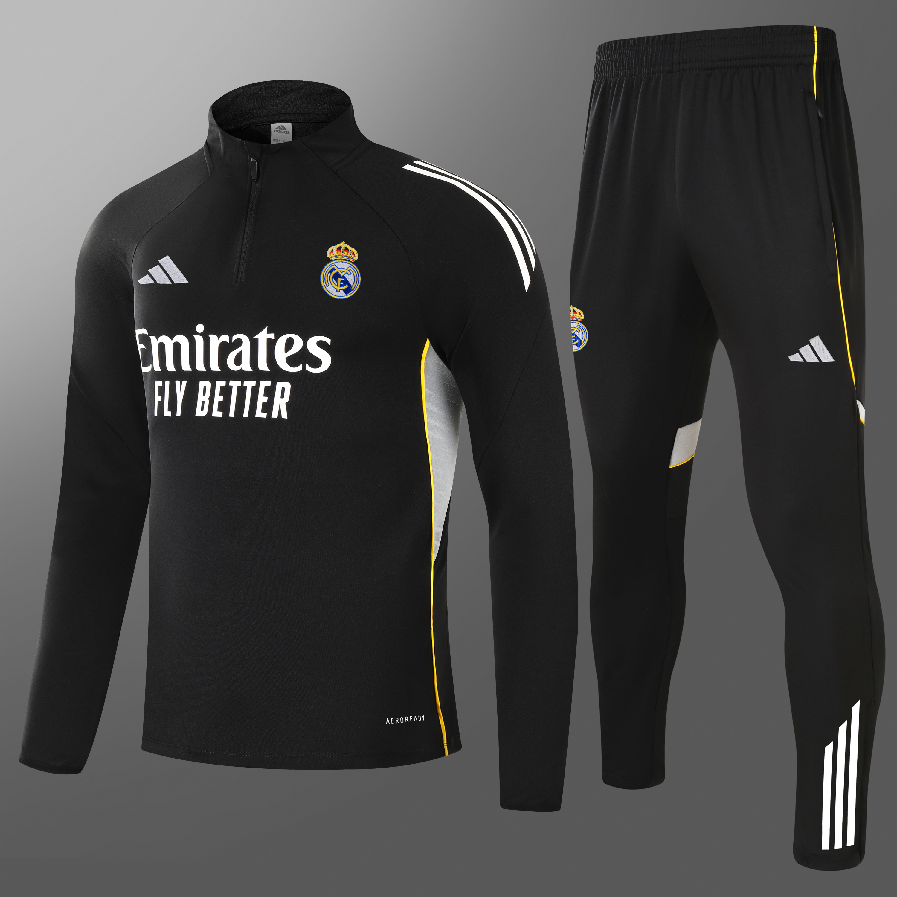  Real Madrid トレーニングウェア ブラック 2025-26 Real Madrid Black Training Set – Jersey Fusion