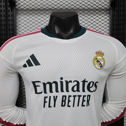 2026-27 Real Madrid Home Long Sleeve Jersey